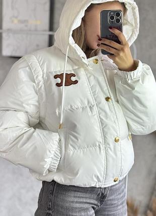 Куртка пуховик celine трансформер оверсайз