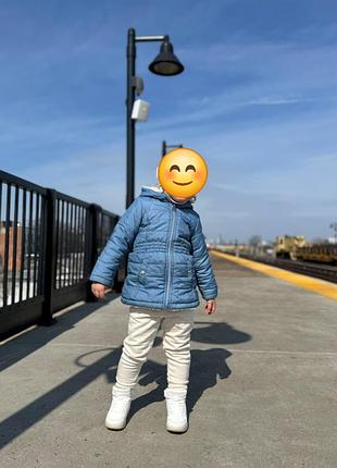 Пальто дитяче з капюшоном на вік 3роки