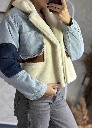 Стильна джинсова тедді