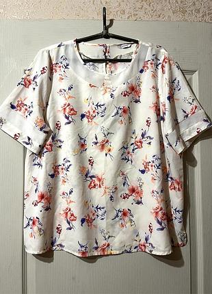 Блузка в цветы батал 58-60 (26)
