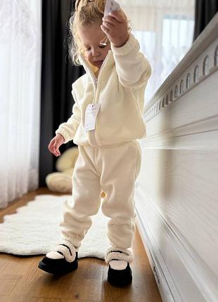 Костюм 52/1, р.80,86,92,98,104, фліс полар, молоко