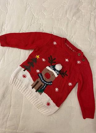 Новогодний свитер с оленем