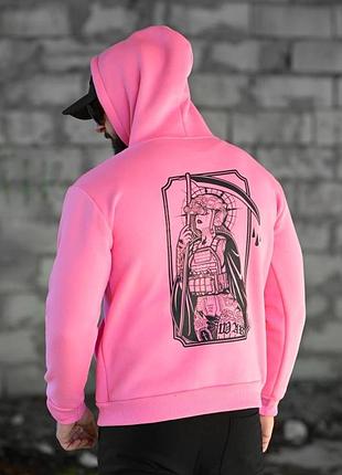 Мілітарі худі на флісі genesis war pink вт6847(14 - 02)
