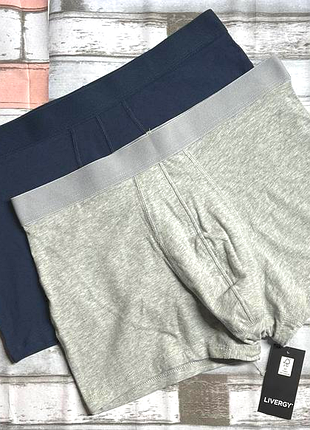 Арт.351 чоловічі труси боксери 2шт livergy розмір л/6.