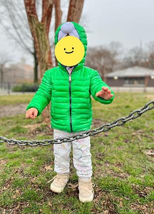 Двостороння курточка на 3 роки з капюшоном