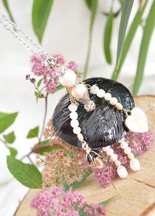 Подвеска - куколка из натурального жемчуга ′мэри поппинс′