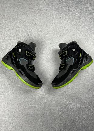 Lowa milo gtx черевики зимові термо дитячі чорні мембрана gore tex