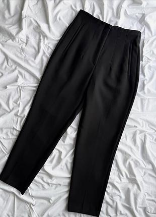 Брюки, штаны с высокой посадкой zara, р.s