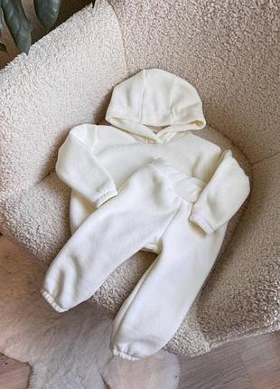 Костюм 52/1, р.80,86,92,98,104,110,116,122,128,134, фліс полар, молоко