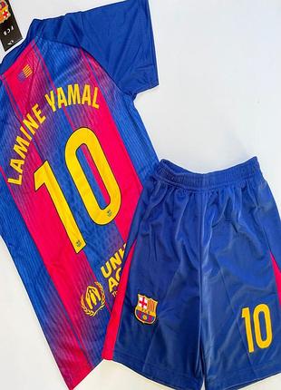 Дитяча підліткова футбольна форма lamin yamal fc barcelona