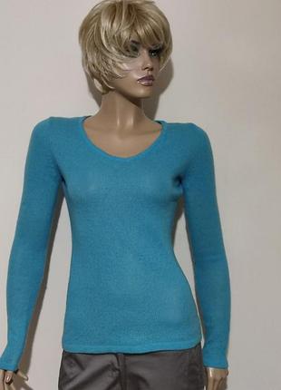 Сashmere collection тонкий  кашемировый шерстяной джемпер /13250/