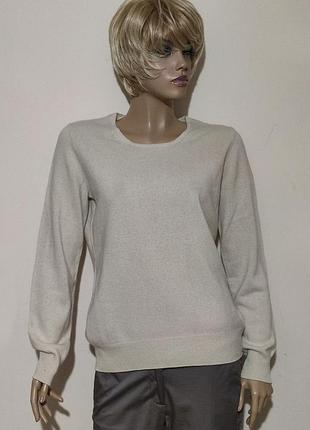 Adagio кашемировый шелковый джемпер свитер в цвете ecru/13251/