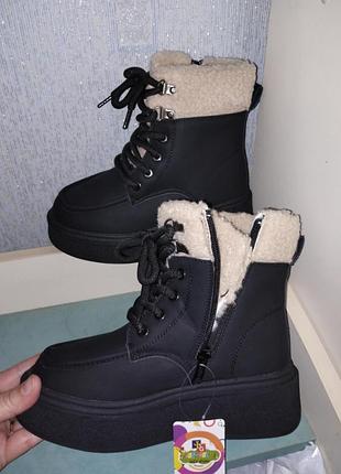 Трендові черевики фірми jong. golf з натуральним мехом акція