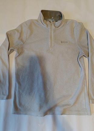 Флісова кофта сіруватого кольру (унісекс)