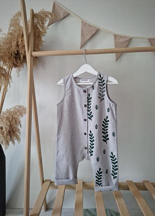 Ромпер дитячий з вареної бавовни. індивідуальний пошив.