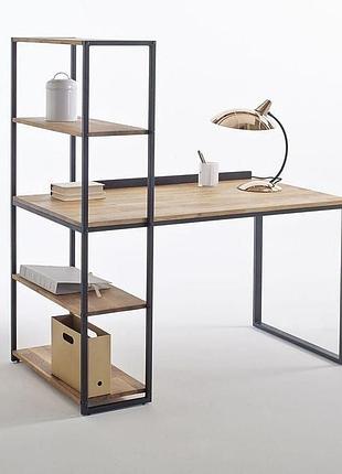 Рабочий стол goodsmetall из металла со стелажом лофт "поттер"