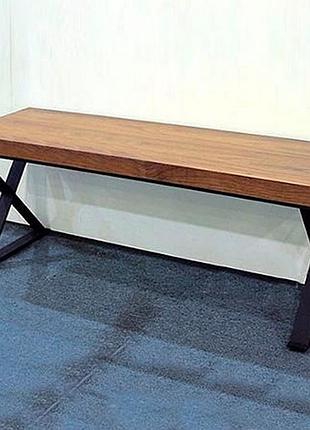 Скамья goodsmetall в стиле лофт 1400х450х400 лс18