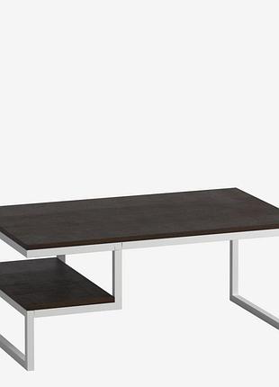 Журнальный столик с полочкой goodsmetall 1000х600х420 в стиле лофт