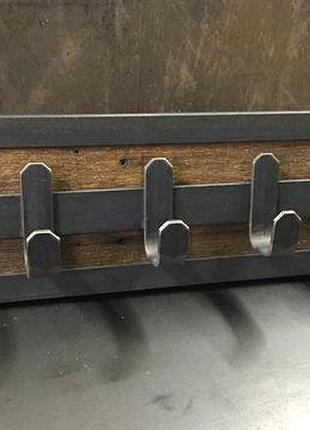 Вешалка goodsmetall в стиле лофт 800х250 вш40