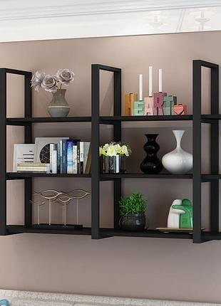 Навісна полиця goodsmetall у стилі лофт 1200х900х300 мм стж180