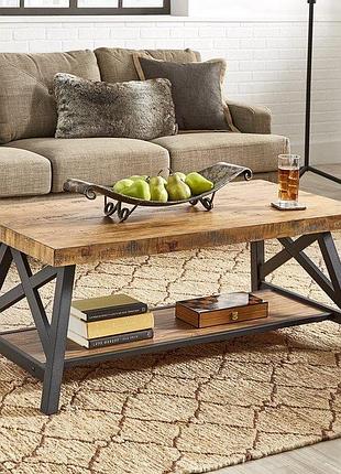 Журнальний столик goodsmetall у стилі лофт 1200х580х450 "creedence"