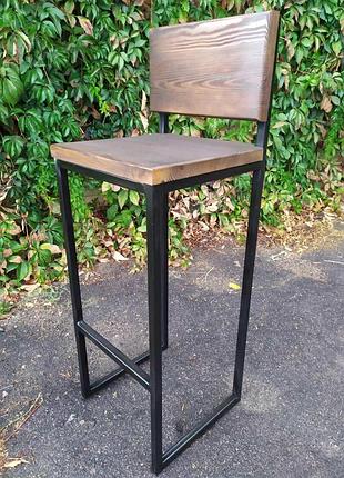 Барный стул goodsmetall из металла в стиле лофт 750х350х350 бс7