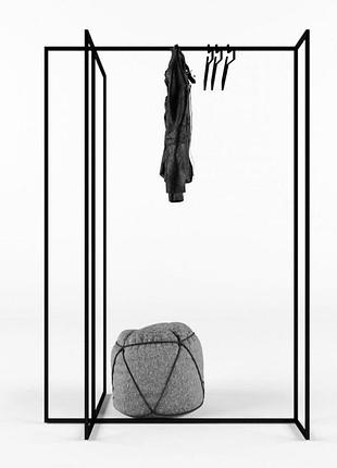 Вешалка стойка для одежды goodsmetall в стиле лофт 1600х1100х580мм вш135