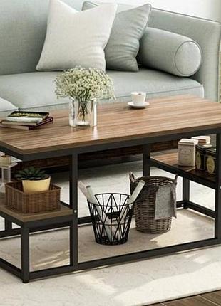 Журнальный, кофейный столик goodsmetall в стиле лофт 1000х600х550 жс208