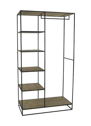 Открытый шкаф для одежды goodsmetall в стиле лофт 1900х1000х450мм вш151