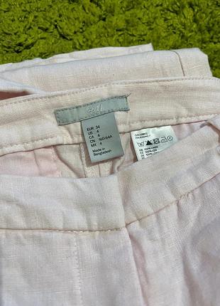 Брюки штани льон