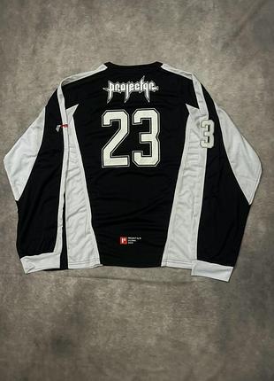 Project g/r long sleeve football jersey black erd 2