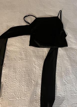 Топ з голою спиною та бантом zara