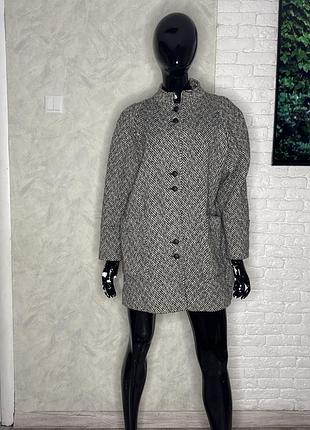 Вкорочене шерстяне пальто xxl