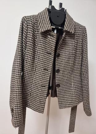 Демисезонное укороченное кашемировое пальто с поясом, размер м38, в идеальном состоянии почти не носила