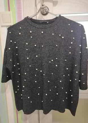 Світшот з бусинами