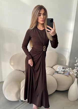 Брендова жіноча довга святкова сукня скіапареллі