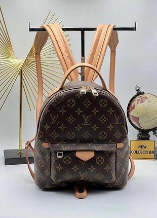 Рюкзак lv backpack brown beige