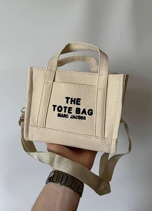 Marc jacobs tote bag small beige 20x16x10