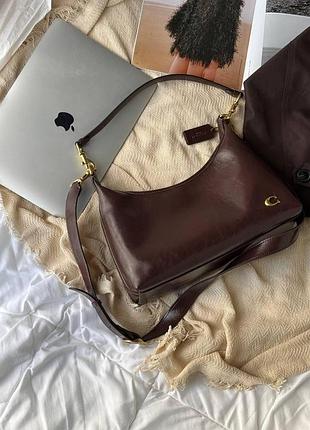 Coach juliette shoulder bag brown [оригінальна коробка] 25х15х9