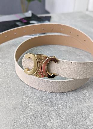 Ремень женский celine spring молочный е