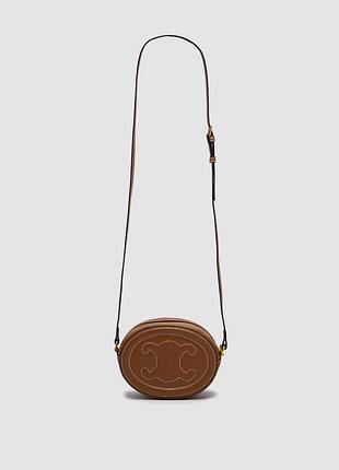 💎 celine oval bag cuir triomphe in smooth calfskin tan