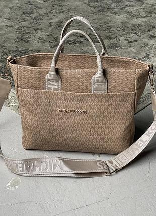 Сумка michael kors medium шоппер бежевый есть