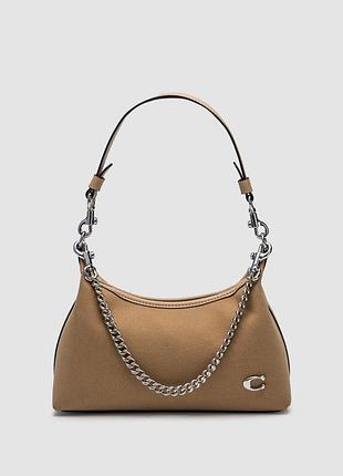 💎 coach juliet shoulder bag beige suede