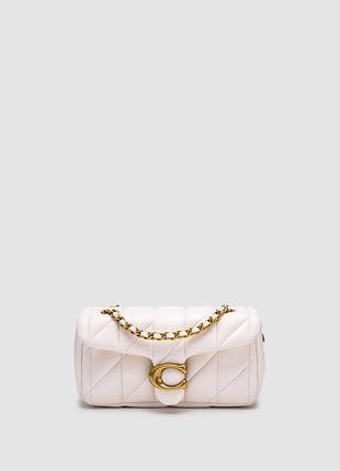 💎 coach tabby shoulder bag 20 with quilting cream/gold 20 х 10 х 7 см