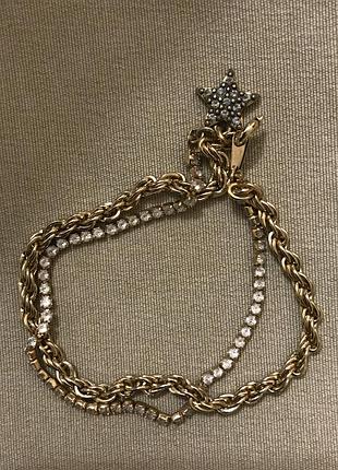 Гарний ніжний браслет з кристалами вінтаж