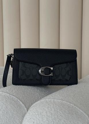 Сумка coach tabby black эко черно-серый есть