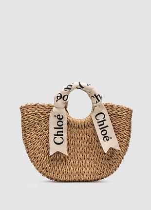 💎 chloé woody basket bag medium 30 х 17 х 6 см