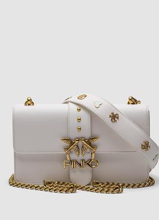 💎 pinko love classic icon simply white 27 х 16 х 7 см