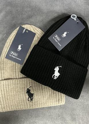 Шапка polo черный