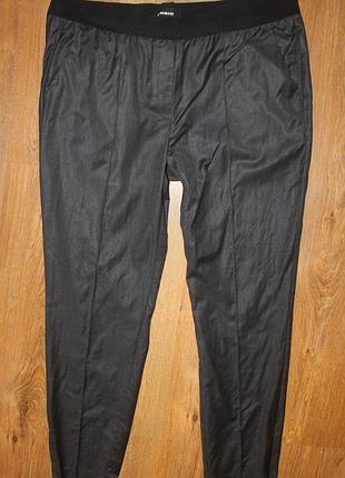 Женские зауженные тонкие серые шерстяные брюки cambio wool xl 100% шерсть.